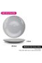 2-Piece Dinner Plate 21cm Porcelain Plate Firmina Golden Rim Lead-Free & Food-Safe, Gray - 4
