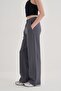 Women's Steel Knitted Palazzo Pants Smoked - 6