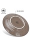 2-Piece Dinner Plate 21cm, Porcelain Plate Firmina Golden Rim Lead-Free & Food-Safe, Brown - 3