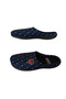 Men's Navy Blue-White Dot Patterned Orthopedic Sole Indoor Daily Slippers - 2