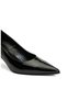 Siyah Deri Stiletto - 6