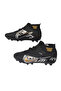 Rubber Sole Football Shoes with Crampon Socks - 2