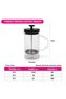 French Press Coffee and Tea Maker 350mL, Borosilicate Glass Stainless Steel Filter - 6