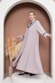 Hijab Crepe Buttoned Mevlana Pul Sequin Detailed Pocketed Abaya Ferace Size 42-48 - 5