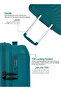 Anti Theft Stylish PP 3 Pcs Trolley Set -LAKE BLUE - 4
