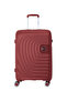 Anti Theft Stylish PP 3 Pcs Trolley Set - Wine Red - 2