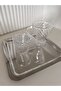 Glass Rose Bucket, Steel Tray, Blown Glass Coffee Cup - 2