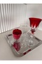 Glass Rose Bucket, Steel Tray, Blown Glass Coffee Cup - 4