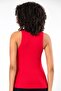 Weweus Red Viscose Camisole Halter Neck Ribbed Look Athlete Body T-Shirt 2107 - 3