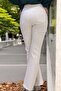 Women's Jean Jeans - Spanish Leg, Lycra, Cream Color - 4