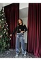Women's Elastic Waist Shiny Satin Trousers - 2