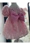 Baby Girl Pink Rose Motif Special Occasion Kids Birthday Evening Dress - 5