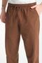 Men's Hambez Elastic High Waist Comfortable Fit 100% Natural Cotton Raw Cloth Sweatpants Bottom Pants 2188 - 5