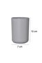 Set of 2 Gray, Toothbrush Holder and Liquid Soap Dispenser - Brazilian Model - 4