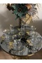 Pasabahce Gold Gilded Butterfly Detailed 6-Person 12-Piece Tea Set, Tea Set, Tea Cup and Bottom - 2
