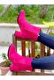 حذاء بكعب سميك من جلد الغزال Feli Fuchsia - 2