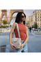 Straw Bag Handmade Straw Bag Women's Shoulder Bag 100% Cotton Straw Jute Special Design - 3