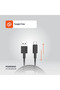 Usb A To C Pvc Cable 3M - Black - 4