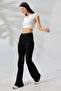 Lya Hsn Women's Lara Candy Nicole Black Flared Power Lycra Women's Flare Jeans Pants