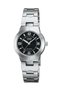 Silver Color Women's Wristwatch with Black Cord