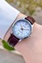 Case Silver Cord Brown Color Women's Wristwatch - 3