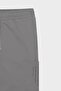 Men's Gray Standard Fit Regular Cut Cotton Knitted Shorts with Pockets - 8