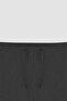 Men's Gray Standard Fit Regular Cut Comfortable Flannel Pocket Tie Waist Knitted Stretch Trousers - 7