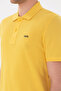 Men's Regular Fit Polo Neck Yellow Basic T-Shirt 50284641-Vr044 - 7