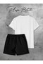 Next Printed Shorts Tshirt Bottom Top Set - 2