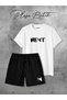 Next Printed Shorts Tshirt Bottom Top Set