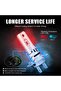 مصباح أمامي LED H7 قطعتان H7 12 فولت مصباح أمامي صغير للسيارة CSP3570 لاسلكي H7 LED Canbus خالٍ من الأخطاء 20000 - 4