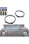 Car Headlamp 7" Inch Headlight Mounting Ring Trim Bracket For Jeep Wrangler JK TJ Acessories Ins... - 7