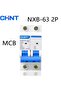 2 25A CHINT MCB NXB-63 2P 2A 10A 16A 32A 40A 63A Miniature Circuit Breaker C Curve AC 230/400V DIN R - 8