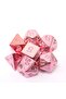 7 Piece Plated Pink For Dice Set Polyhedral Tabletop Game Dice Role-Playing RPG Dice - 6