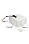 2Pin Car Windshield Washer Reservoir Bottle Tank W/12V Pump Hose Jet Universal Perfect Match For ... - 6