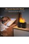 Flame Diffuser Humidifier - 180ml Aromatherapy Essential Oil Diffuser with LED Flame Light - 6
