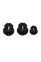 FLEOR 3pcs Black Plastic Guitar Knobs Effect Pedal Amp Potentiometer Knobs - 2 Big 1 Small - 7