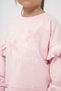 Girl's Printed Sleeves Ruffle Tights Double Set - 4