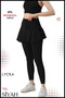 Women's Yoga Leggings Slit Flounce Skirt Look Shorts Fitness Running Sports Sea Pool Beach 1104 - 6