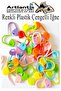 100 Colorful Plastic Safety Pins - Oval Clip, Knitting Detacher, Fixer B - 6