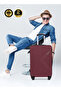 Neutro 3 Pieces ABS Luggage Trolley Set -Burgundy - 4