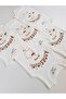 5-Pack 100% Organic Cotton Ribbed Combed Cotton Mother's Little Lamb Baby Bodysuit - 6