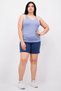 Women Sportswear Fit Training Padded Tank Top, Steel Blue - 2