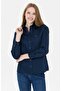 Women's Navy Blue Shirt Long Sleeve