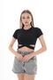 Women's Cross Detailed Camisole T-Shirt 250075   - - 4