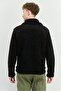 Men Plain Soft Shell Jacket, Black - 3