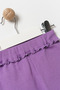 Girl's Ruffle Detailed Leggings Purple - 4