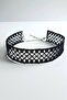 Gothic Black Lace Guipure Choker Necklace - 4