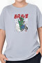 Live Brave Printed Boy's Short Sleeve T-Shirt - 3