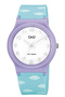 10 Atm Waterproof Purple/Blue Girl's Wristwatch with Silicone Strap - 3
